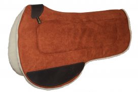 Contoured Southwest Round Skirt Saddle Pad w/ Wool Bottom, 28