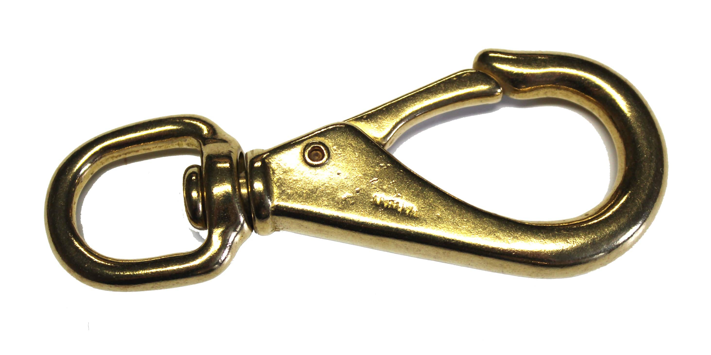 2.5 Solid brass Horse Quick release JAW Swivel Snap Hook Boat Brass Shackle
